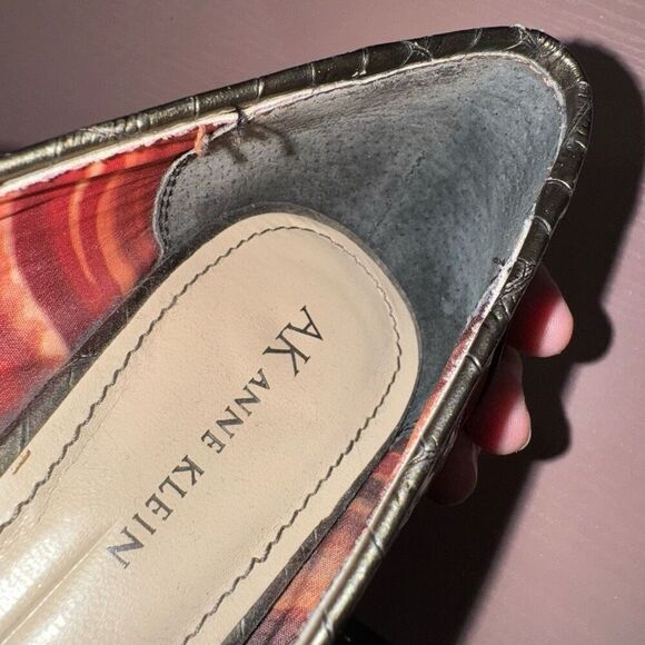 Anne Klein wedge loafer Metallic Pewter size 7 - Picture 5 of 5